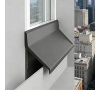 Window Water Retaining Strip, Instant Rain & Leak Seal Flexible Durable Rubber Weatherproof Strips Easy Peel & Stick Installation All-Weather Protection(W-5.5cm,L-500cm/196.8in/16.4ft)