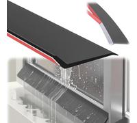 Window Weather Bar, Self Adhesive Rubber Rain Deflector for Exterior Windows, Waterproof Acrylic Backing, Cut to Size, Rain Drip Guard
