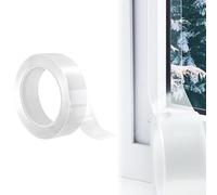 Window Weather Sealing Tape 3cm X 10m Clear Waterproof Draft Protection Seal Tape Isolation Sealing Film Adhesive Sealant Tape No Residue for Winter Doors Windows Draft Stopper