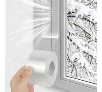 Window Weather Sealing Tape, 5cm X 10cm Adhesive Window Seal Strip, Waterproof Window Draft Isolation Sealing Film Weather Seal Tape for Garage, Screen, Storm, Commercial Window Frame Door Seals