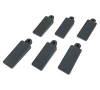 Window Wedges - 6 Pcs Soft Rubber for Sash, Doors, Tables, Levelling and Jamming (Grey)