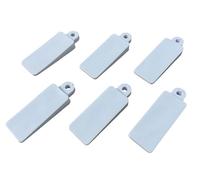 Window Wedges - 6 Pcs Soft Rubber for Sash, Doors, Tables, Levelling and Jamming (White)