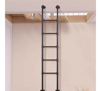 Window Well Ladder Emergency Egress 4-8 Step Well，330LBS Fire Escape Wall Mounted Metal Home High Attic