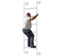Window Well Ladder Industrial Iron Pipe Emergency Egress Wall Mounted Metal Step 4-8ft Height Entrance