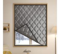 Window Winter Insulation Kits, Thermal Window Cover for Winter, Windproof/Coldproof/Reduce Noise/Blackout, Window Cold Air Blocker, Reusable Cotton Curtain(150cmx170cm)