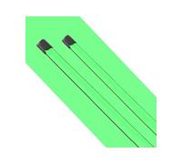 Window Wipers Car Colorful U J Hook Car Windshield Wiper Universal Soft Double Layer Rubber Frameless Bracketless 16" 19" 20" 22" 24"26" Replacement Wiper(Green,22in (550mm)-1 pc)