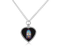 Window with An Anchors-pastel Custom Urn Necklace for Pet Ashes Cute Pet Memorial Pendant Jewelry Gifts for Dog Cat