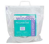 Window Works Luxury Uncorded PVC Curtain Track For Straight and Bay Windows White- 4.6m