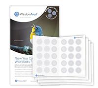 WindowAlert Modern Dots Anti-Collision Decal 4-Sheet Bundle - UV-Reflective Window Decal to Protect Wild Birds from Glass Collisions - Made in The USA