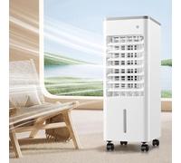 Windowless Portable Air Conditioners 9L Evaporative Air Cooler LED Display Fan Air Purifier 3 Speeds 90°Oscillating Timer Cooling AC Unit Humidifier for Home Office
