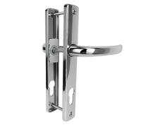 WINDOWS 4 YOU UPVC Door Handle, Die-Cast Zinc, Chrome/Satin Chrome/Gold/Black/Anthracite Grey, 215mm, Sprung Lever, 92PZ, for UPVC/Composite/Patio/French Doors (Chrome)