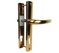 WINDOWS 4 YOU UPVC Door Handle, Die-Cast Zinc, Chrome/Satin Chrome/Gold/Black/Anthracite Grey, 215mm, Sprung Lever, 92PZ, for UPVC/Composite/Patio/French Doors (Gold)