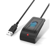 Windows Hello Fingerprint Reader, USB Fingerprint Reader for Windows 10/11 | Windows Hello fingerprint login, for Windows 10/11, Sensor security, One-touch unlock, Plug and play, Password-Free Login,4FT