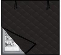 Windows Insulation Kit to Keep Warm, Window Insulation for Winter, 22" 30" 32" 40" 79" Thermal Window Cover for Bedroom Attic RV Garage Thermal Curtain(Black,59x95in/150x240cm)