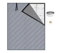 Windows Seal Insulation Kit for Winter, Window Draft Cover Insulated Curtain with Heavy Cotton, Thermal Window Coverings for Winterizing Windows in Home RV Basement(Coffee,80x160cm)