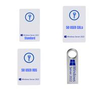 Windows Server 2019 2022 Standard Datacenter USB & Card 50 RDS RDP / 50 CALs