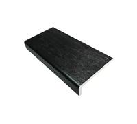 Windows4you Black Ash uPVC Capping Board 250mmx1.75mx9mm-Extra-Wide Fascia Soffit Trim-1,2 or 4 Pack-Modern Timber-Effect Weatherproof Cladding (1)