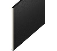 Windows4You Black Ash Upvc Flat Board (L) 1M X (W) 150mm X 9mm Multi-Purpose Soffit, Infill & Trim Board