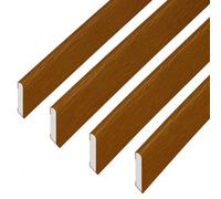 45mm x 2m Golden Oak uPVC Window & Door Finishing Trim - 4 Pack