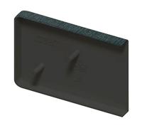 Windows4You Short Window Cill End Caps (Pair) - uPVC Capping Board Trims for External Window Sill Finishing (Grey Woodgrain)