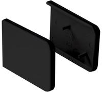 Windows4You Short Window Cill End Caps (Pair) - uPVC Capping Board Trims for External Window Sill Finishing (Black Plain)