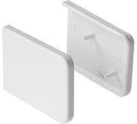 Windows4You Short Window Cill End Caps (Pair) - White uPVC Capping Board Trims for External Window Sill Finishing