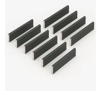 Windows4you UPVC Finishing Trim - Plastic Window Trim & UPVC Trim for Windows and Doors - Anthracite Grey Rigid UPVC - 10 Pack - 2m Length (45mm x 2m (10 Pack))