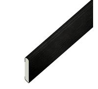 Windows4you UPVC Finishing Trim - Plastic Window Trim & UPVC Trim for Windows and Doors - Black Ash Rigid UPVC - 2m Length (30mm x 2m)