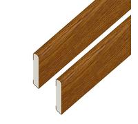 Windows4you UPVC Finishing Trim - Plastic Window Trim & UPVC Trim for Windows and Doors - Golden Oak Rigid UPVC - 2 Pack - 1.5m Length (30mm x 1.5m (2 Pack))