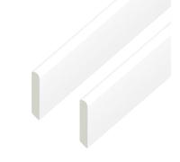 Windows4you UPVC Finishing Trim - Plastic Window Trim & UPVC Trim for Windows and Doors - White Rigid UPVC - 2 Pack - 1.5m Length (45mm x 1.5m (2 Pack))
