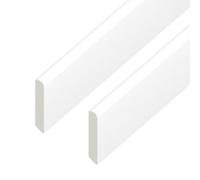 Windows4You White Upvc Architrave Trim (L)1.5M X (W)65mm X 6mm Pencil Round, Door & Window Surround, Pack Of 2