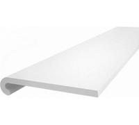Windows4You White Upvc Bullnose Window Sill Cover (L) 1.5M X (W) 260mm Rounded-Edge Cill Capping Board