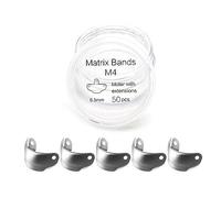 Windplusya 50pcs Dental Matrix Bands kits, Sectional Matrix System Set, Stainless Steel Sectional Contoured Metal Matrices, Dental Filling Accessories for Dentists.-6.5mm