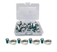 Windplusya Dental Sectional Matrix System, Adjustable Dental Matrices Matrix Bands, Double-Side Contoured Anatomically Shaped Matrix Bands, Dental Stainless Steel Knob Type Matrix Bands.-white