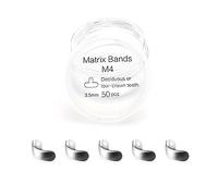 Windplusya Dental Sectional Matrix System Set, Matrix Bands Dental Nickel Titanium Clamp Clips Rings for Precise Restorations. (50 Pieces, 3.5mm)