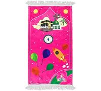 Windplusya Kids Prayer Mat Rug Muslim, Cartoon Tassel Prayer Mat, Islamic Muslim Praying Rug | Janamaz | Sajadah | Salah, Ramadan Eid Gift for Boys/Girls. (PINK airplane)