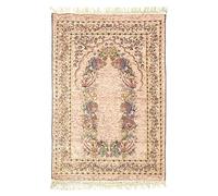 Windplusya Muslim Prayer Rug, Floral Muslim Prayer Mat, Portable Prayer Blanket, Cotton Chenille Praying Rug | Janamaz | Sajadah | Ramadan Gift for Men Women. -Pink
