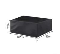 Windproof and Waterproof 8ft Pool Table Cover with Adjustable Closing System for Secure Fit and Element Protection (287 * 155 * 82CM)