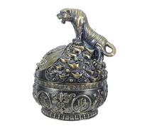 Windproof Ashtray Vintage Decorative with Lid for Cigarettes