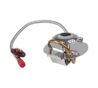 Windproof Camping Gas Stove, Stainless Steel Backpacking Gas Burner, 3200W | with Preheat Tube, Inverted Canister Remote Stove for Outdoor Hiking Cooking