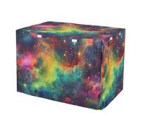Windproof Colored Stars Sky Dog Crate Covers Mesh Window Panels Covers for Pet Crates Medium