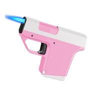 Windproof Direct Flame Lighter with Cigarette Case, Adjustable Flame Size, Fits 10 Cigarettes, for Men