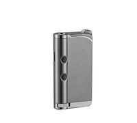 Windproof direct-injection red flame butane lighter, metal portable lighter, adjustable flame size, recyclable butane gas, suitable for cigarettes, moxibustion, bonfires, candles, men's gifts.(B)