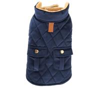 Windproof Dog Winter Coat | Thickened Flannel Jacket with Leash Port & Pocket | Adjustable Warm Jacket for Small/Medium/Large Dogs | Cozy Pet Apparel for Cold Weather (L)