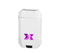 Windproof Dual-Flame Butane Lighter, Metal Portable Design with Adjustable Flame Size and Visible Fuel Window, Ideal for Personal Use or Gift