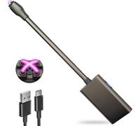Windproof Electric Candle Lighter USB-C Rechargeable Lighter with Double Arc for Candles, Cooking, Stoves, Camping - GP2