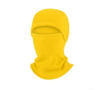 Windproof Full Head Cover Hat 28x36cm Warm(Fluorescent Yellow) | Soft polyester velvet, skin-friendly texture, breathable comfort, prevents chilling winds