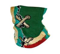 Windproof Half Face Scarf,Mexico Mexican and Honduras Honduran Flag Vintage Combine,Neck Warmer Multifunctional Face Shield for Sports Yoga Climbing 26X30cm