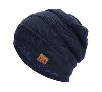 Windproof Hat for Men and Women - Autumn and Winter Fashion Warm Pullover Beanie - Stacking Ear Cap - Frost Proof Ski Hat - Wine Beret - Large Headwear