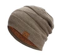 Windproof Hat for Men and Women - Autumn and Winter Fashion Warm Pullover Beanie - Stacking Ear Cap - Frost Proof Ski Hat - Wine Beret - Large Headwear